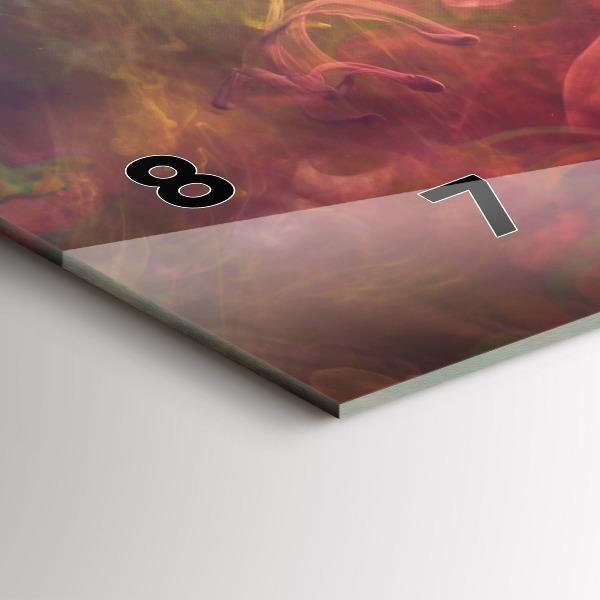 Ceas orizontale de perete din sticlă Portretul unei femei