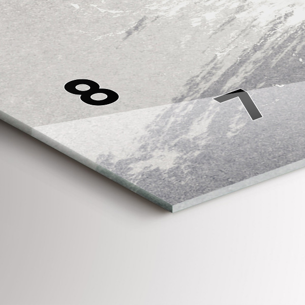 Ceas orizontale de perete din sticlă Femeie – acuarele