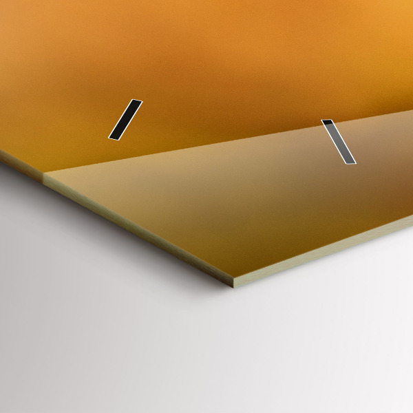 Ceas orizontale de perete din sticlă Pasăre colibri