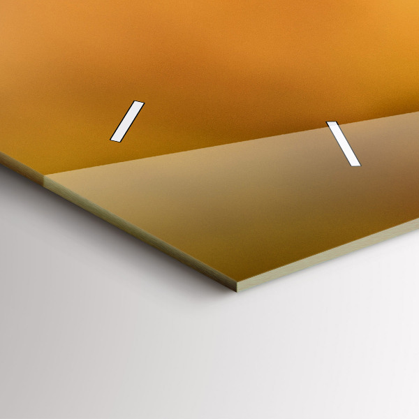 Ceas orizontale de perete din sticlă Pasăre colibri