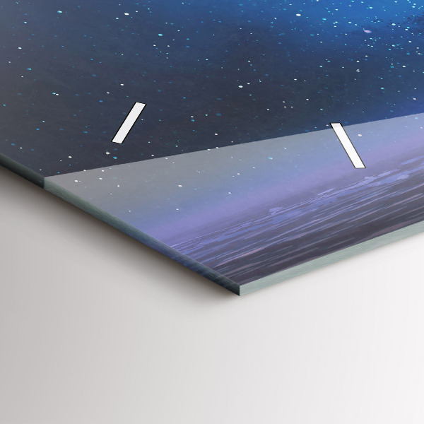 Ceas orizontale de perete din sticlă Nava cu vele fantezie