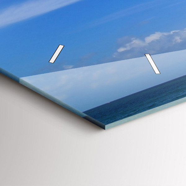 Ceas orizontale de perete din sticlă Far