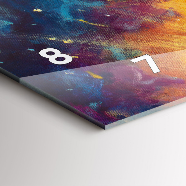 Ceas orizontale de perete din sticlă Rezumat Micul Prinț