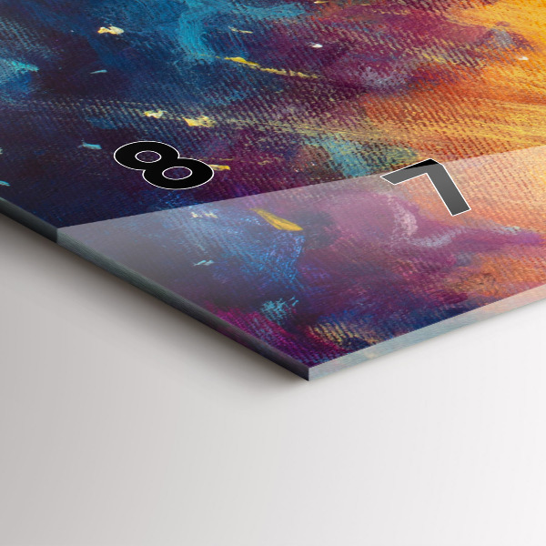 Ceas orizontale de perete din sticlă Rezumat Micul Prinț