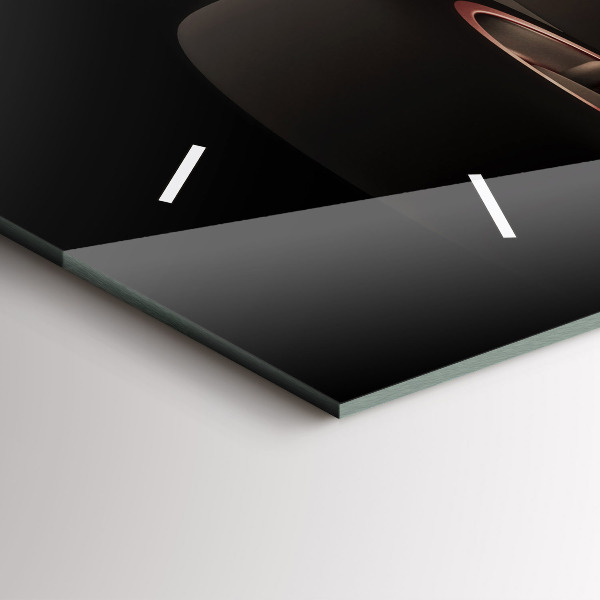 Ceas orizontale de perete din sticlă Veche mașină de epocă