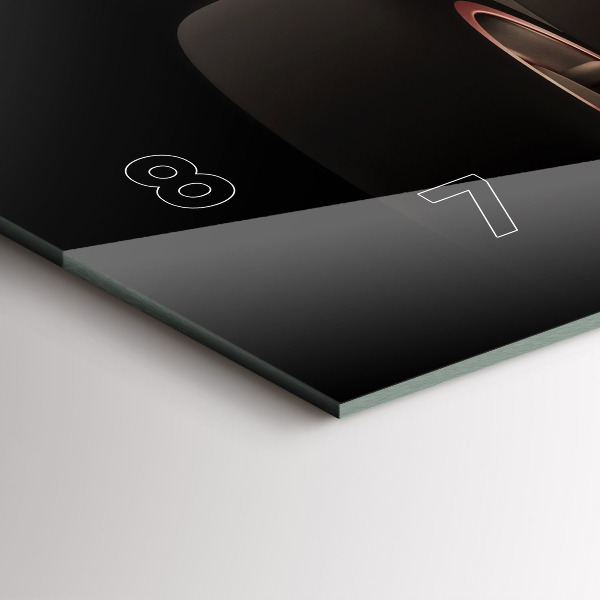 Ceas orizontale de perete din sticlă Veche mașină de epocă