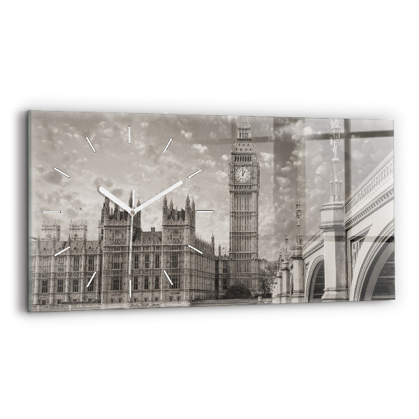 Ceas orizontale de perete din sticlă Londra Anglia Big Ben