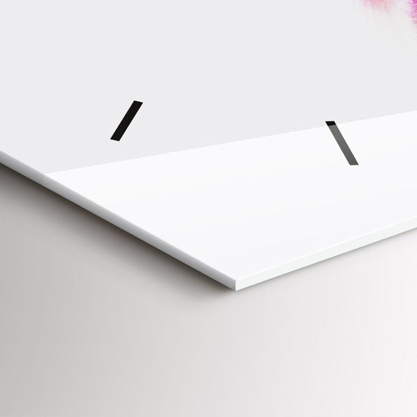 Ceas orizontale de perete din sticlă Femei în rochii colorate