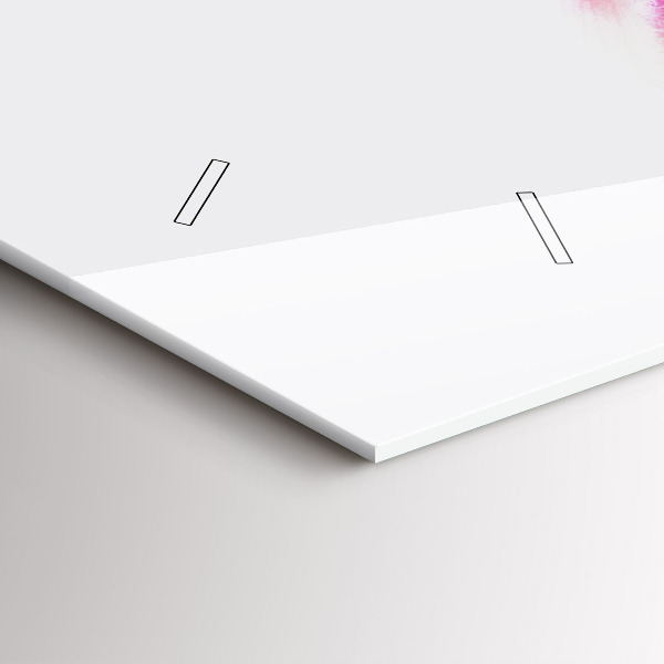 Ceas orizontale de perete din sticlă Femei în rochii colorate