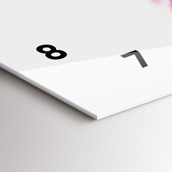 Ceas orizontale de perete din sticlă Femei în rochii colorate