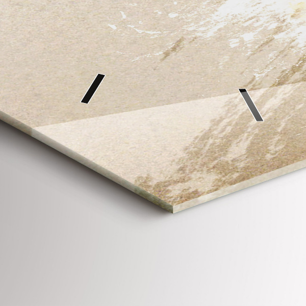 Ceas orizontale de perete din sticlă Portret de femeie abstract