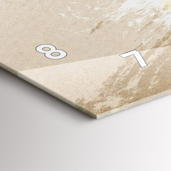 Ceas orizontale de perete din sticlă Portret de femeie abstract