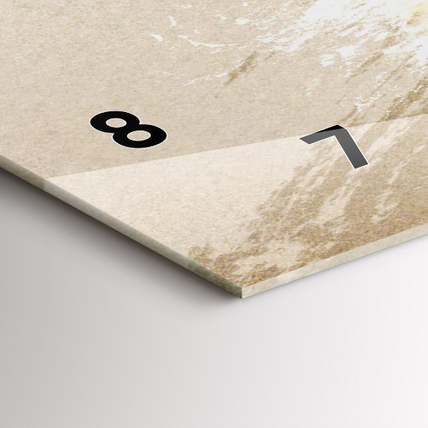 Ceas orizontale de perete din sticlă Portret de femeie abstract