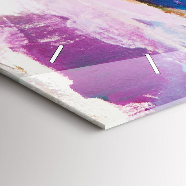 Ceas orizontale de perete din sticlă Pregătirea balerinei