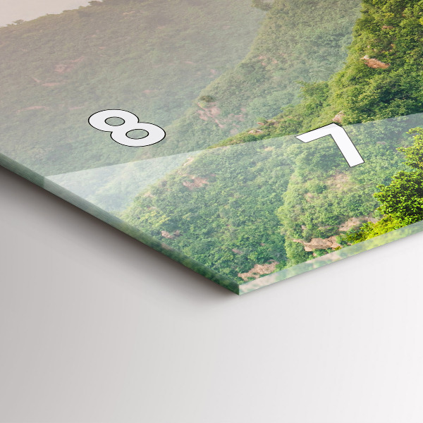 Ceas orizontale de perete din sticlă Marele Zid Chinezesc