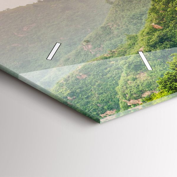 Ceas orizontale de perete din sticlă Marele Zid Chinezesc