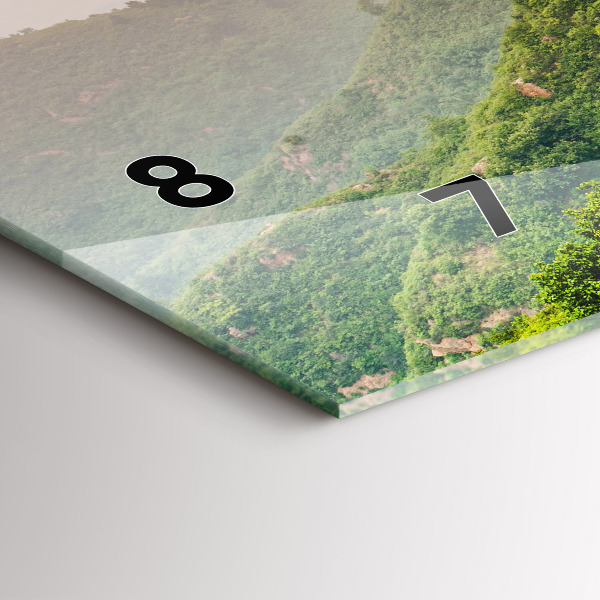 Ceas orizontale de perete din sticlă Marele Zid Chinezesc