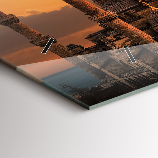 Ceas orizontale de perete din sticlă Moscheea din Istanbul