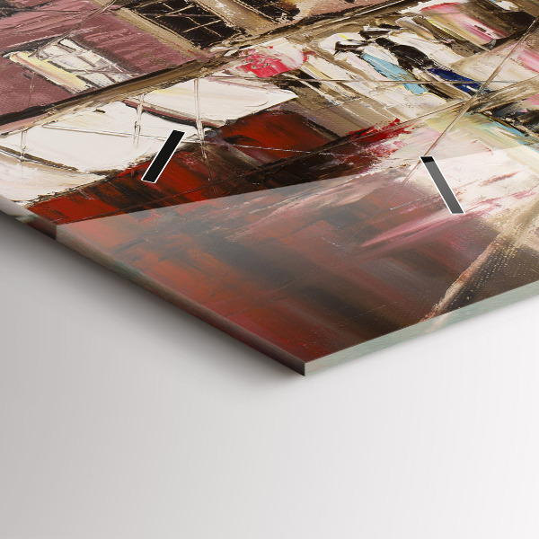 Ceas orizontale de perete din sticlă Orașul Parisului