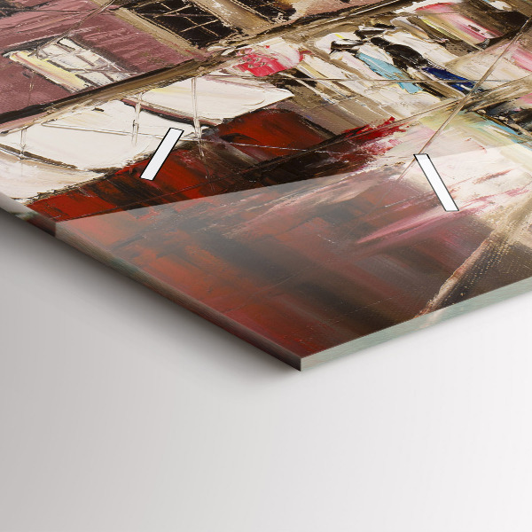 Ceas orizontale de perete din sticlă Orașul Parisului