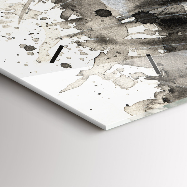 Ceas orizontale de perete din sticlă Portret pictat