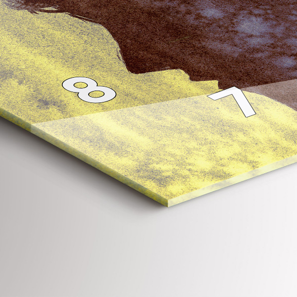 Ceas orizontale de perete din sticlă Femeie în pădure