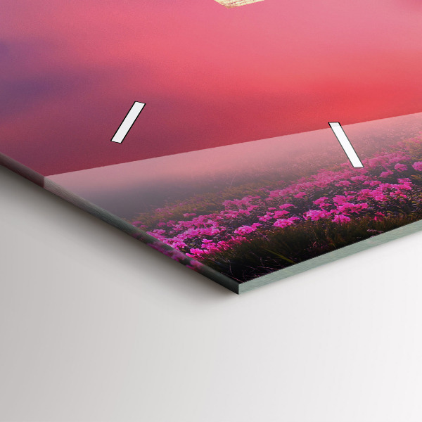 Ceas orizontale de perete din sticlă Casă pentru păsări