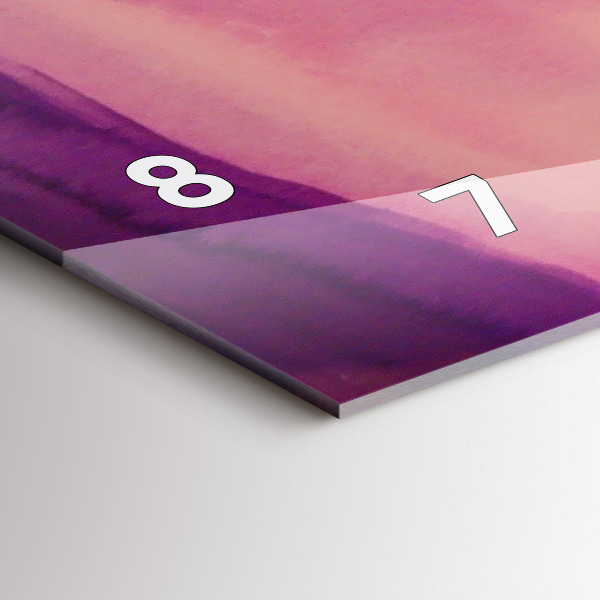 Ceas orizontale de perete din sticlă Pictura Femei