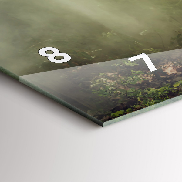 Ceas orizontale de perete din sticlă Copii care conduc un elefant