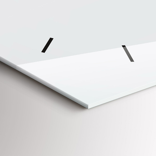 Ceas orizontale de perete din sticlă Coș de răchită cu jucării