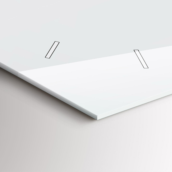 Ceas orizontale de perete din sticlă Coș de răchită cu jucării