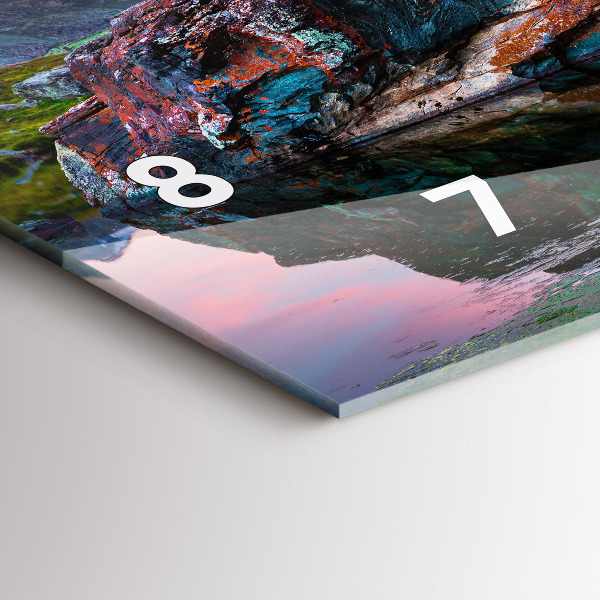 Ceas orizontale de perete din sticlă Lacul Stellisee Matterhorn