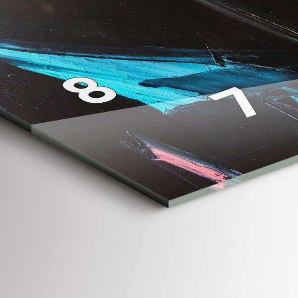 Ceas orizontale de perete din sticlă Portretul unei femei