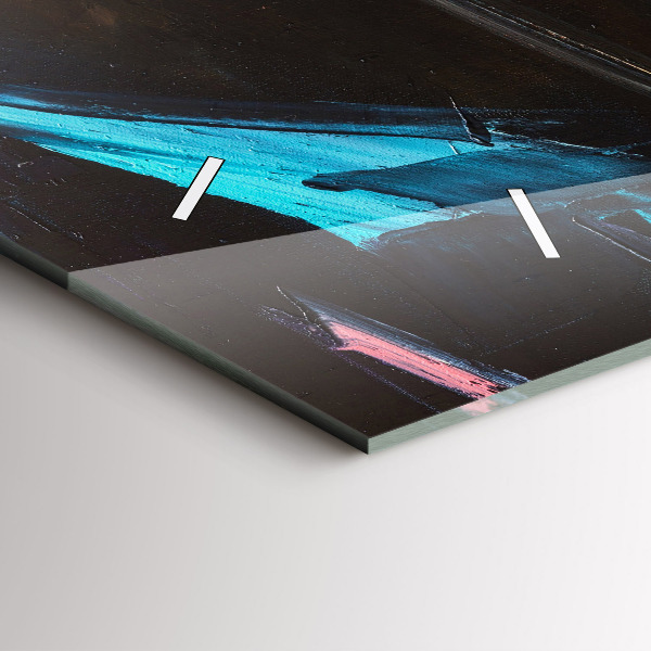 Ceas orizontale de perete din sticlă Portretul unei femei