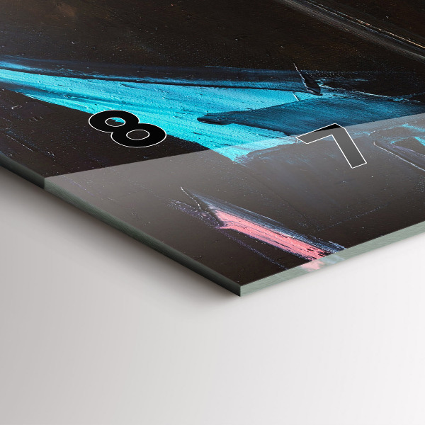 Ceas orizontale de perete din sticlă Portretul unei femei