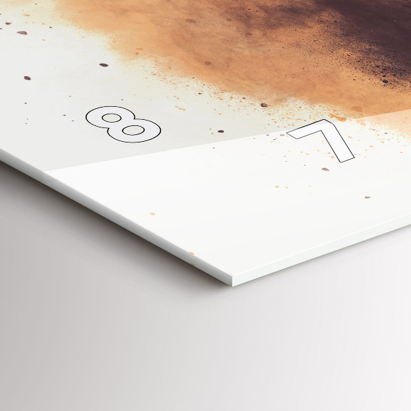 Ceas orizontale de perete din sticlă Femeie și bicicleta