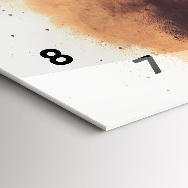 Ceas orizontale de perete din sticlă Femeie și bicicleta