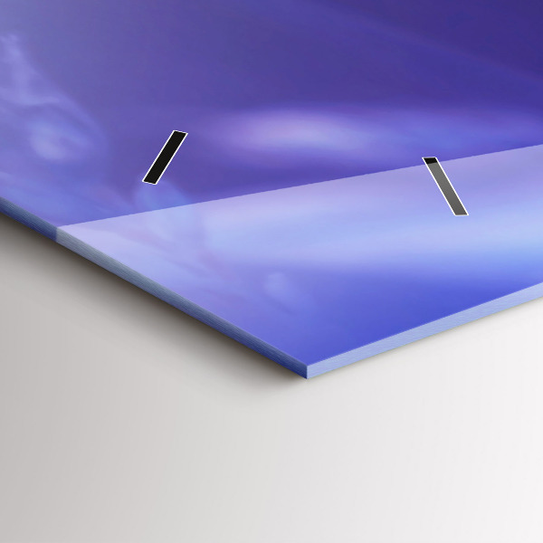 Ceas orizontale de perete din sticlă Fluture Pe Iarbă