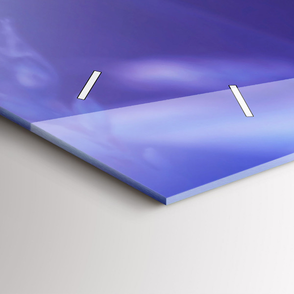 Ceas orizontale de perete din sticlă Fluture Pe Iarbă