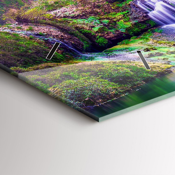 Ceas orizontale de perete din sticlă Cascada Jiulong China