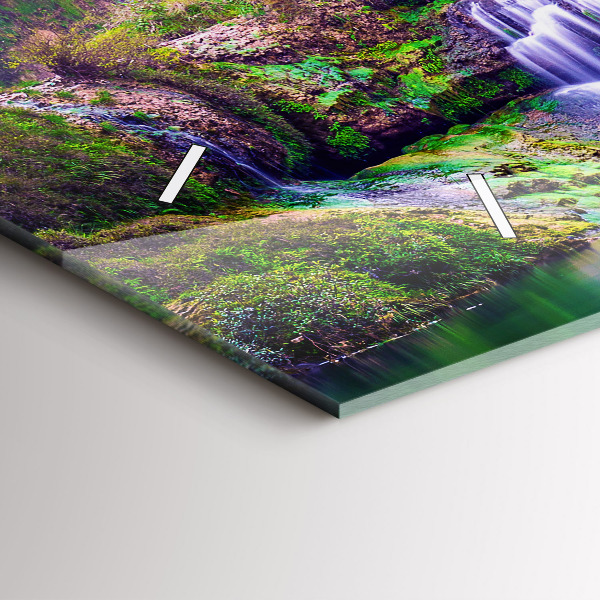 Ceas orizontale de perete din sticlă Cascada Jiulong China