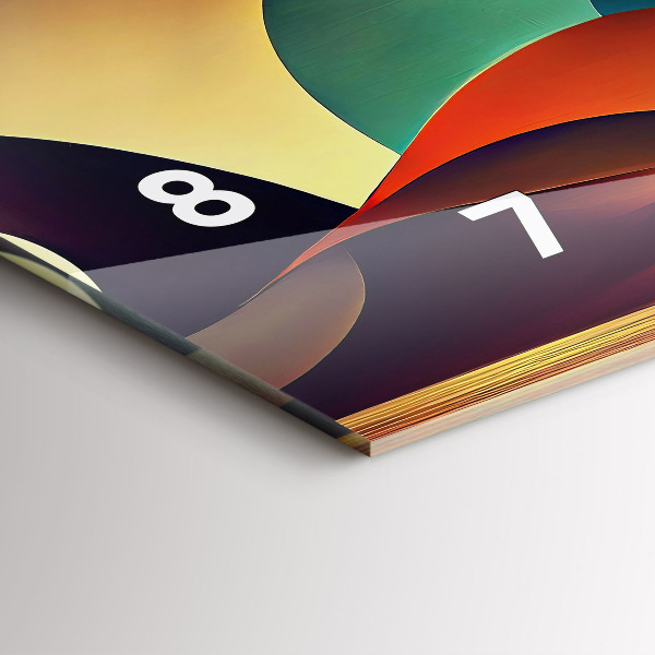 Ceas orizontale de perete din sticlă Fundal cu linii abstracte