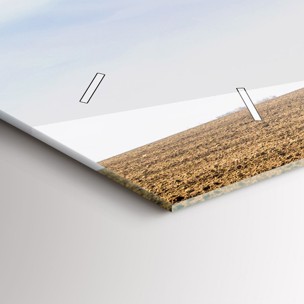 Ceas orizontale de perete din sticlă Fermier într-un tractor