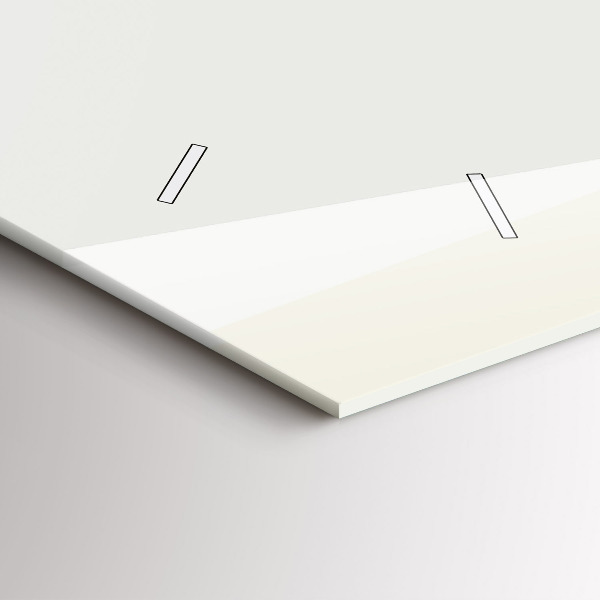 Ceas orizontale de perete din sticlă Dansatoare abstractă