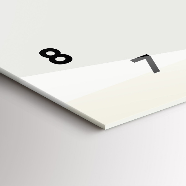 Ceas orizontale de perete din sticlă Dansatoare abstractă