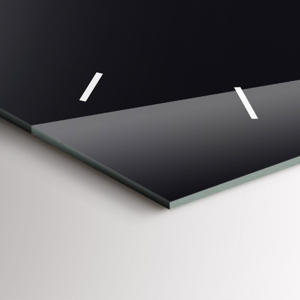 Ceas orizontale de perete din sticlă Val futurist