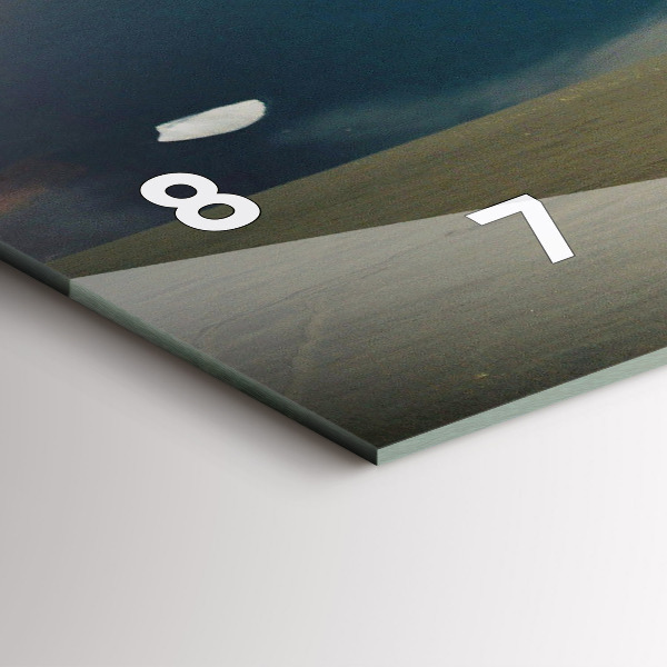 Ceas orizontale de perete din sticlă Vehicul în deșertul Kamchatka