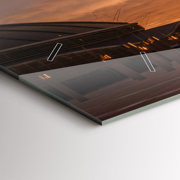 Ceas orizontale de perete din sticlă Parcul Olimpic Barcelona