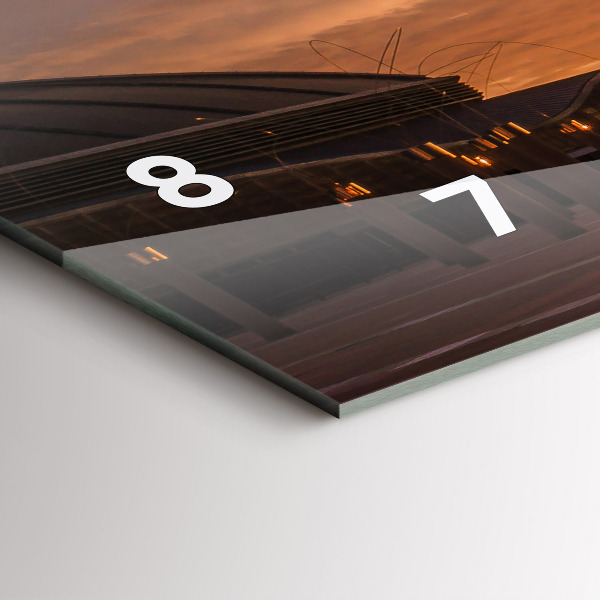 Ceas orizontale de perete din sticlă Parcul Olimpic Barcelona