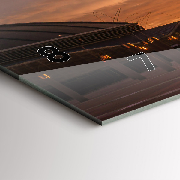 Ceas orizontale de perete din sticlă Parcul Olimpic Barcelona